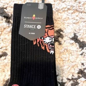 Black Tiger socks by Stance
